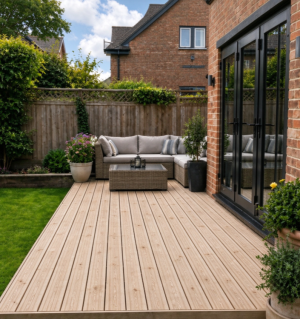 Timber Garden Decking Construction