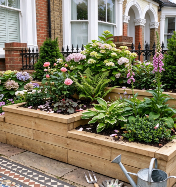 Garden Flower Bed and Planting Area Construction