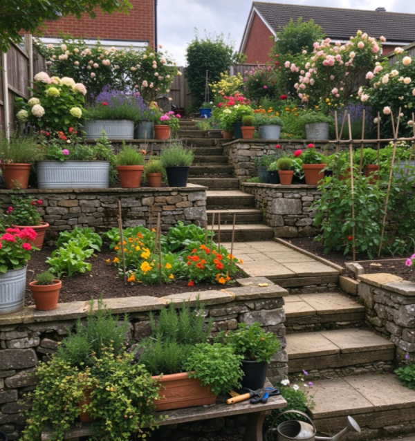 Garden Retaining Wall Construction
